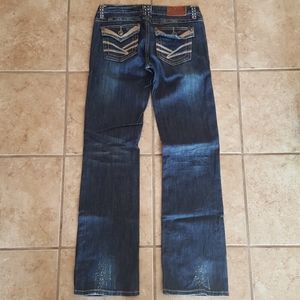 Adiktd 4/W28 Dark Wash Lightly Distressed Jeans